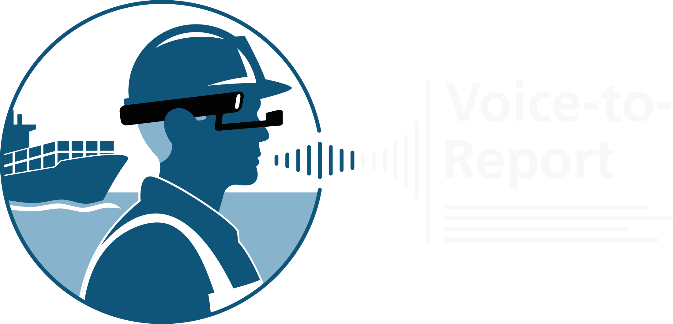 Voice to Report Logo negativ